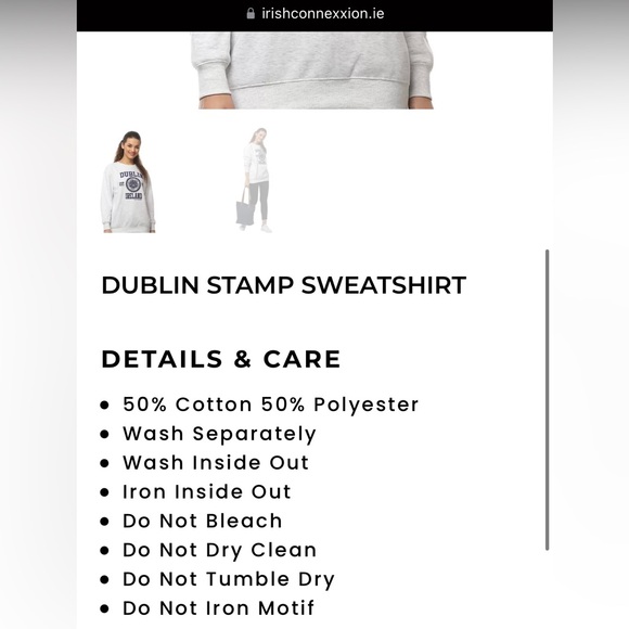 Irish Connexxion Dublin Stamp Sweatshirt Size Small - Picture 3 of 11